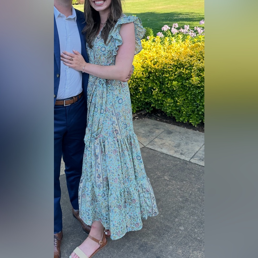 Paani Floral Ruffle Sleeve Dress